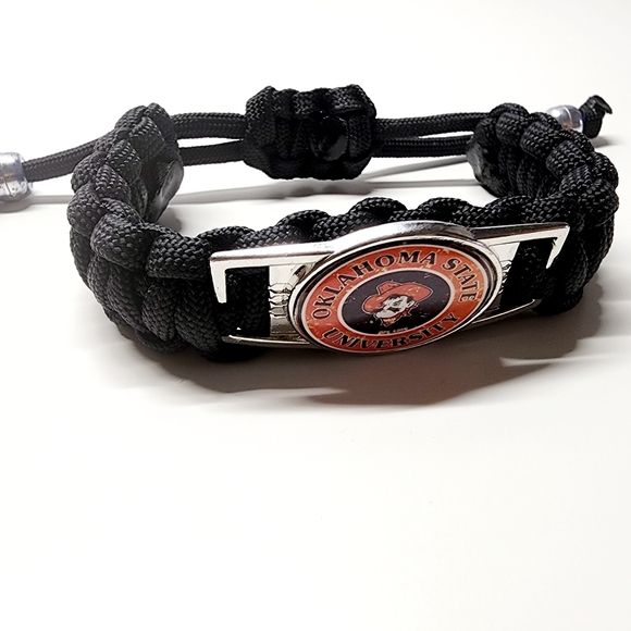 Oklahoma State Cowboys Adjustable Charm Bracelet Fan Apparel & Souvenir NCAA - Picture 5 of 5